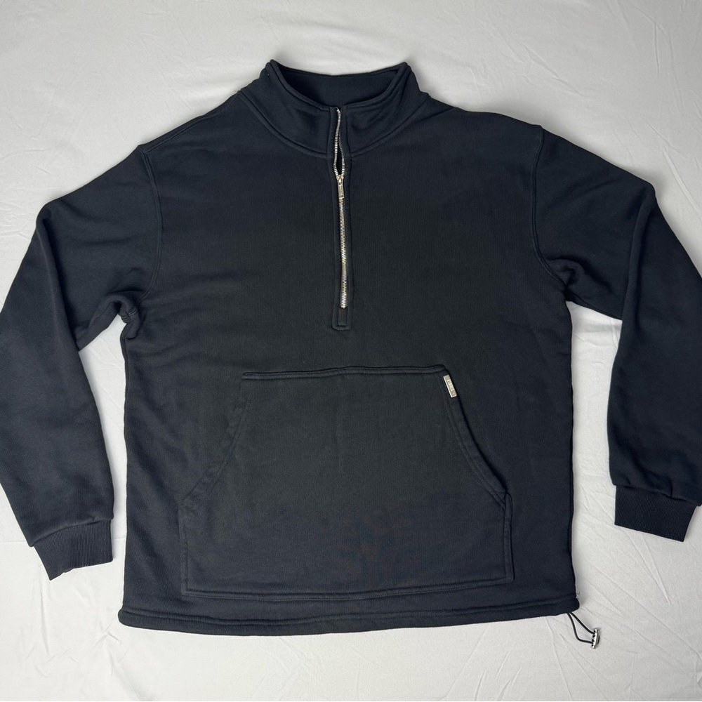 Men's Classic Black Zip-Up Sweater
